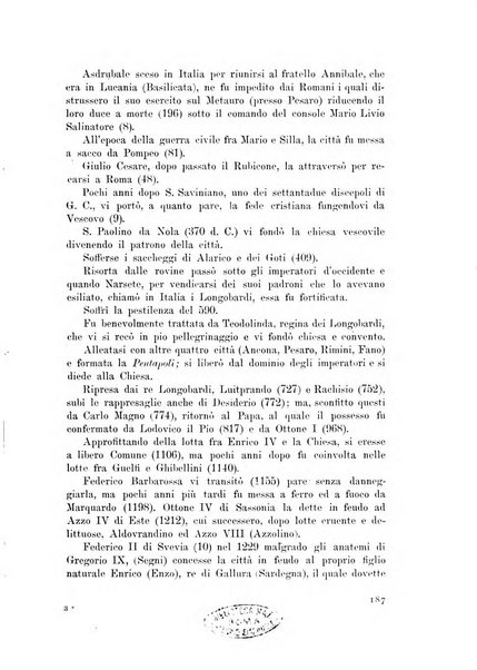 Rassegna marchigiana per le arti figurative, le bellezze naturali, la musica