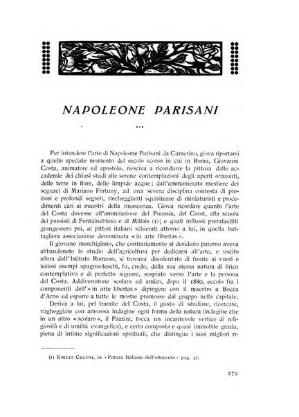 Rassegna marchigiana per le arti figurative, le bellezze naturali, la musica