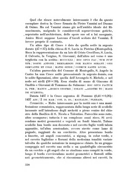 Rassegna marchigiana per le arti figurative, le bellezze naturali, la musica