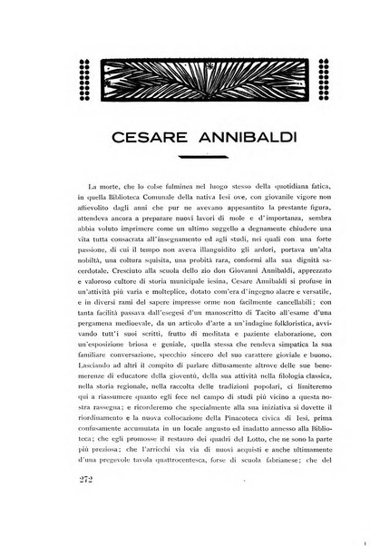 Rassegna marchigiana per le arti figurative, le bellezze naturali, la musica