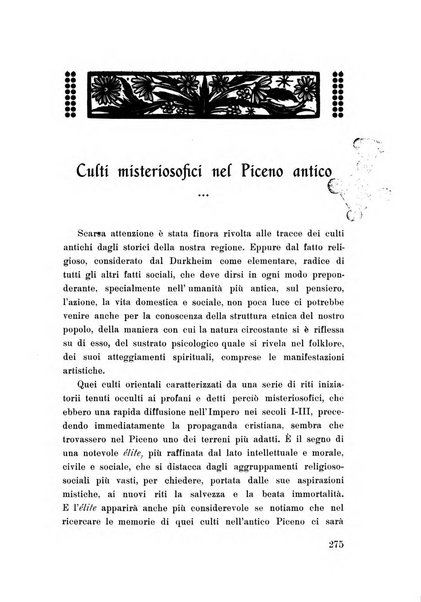 Rassegna marchigiana per le arti figurative, le bellezze naturali, la musica