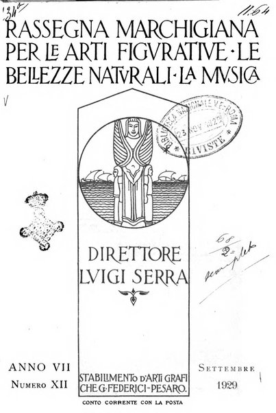 Rassegna marchigiana per le arti figurative, le bellezze naturali, la musica