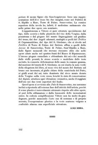 Rassegna marchigiana per le arti figurative, le bellezze naturali, la musica