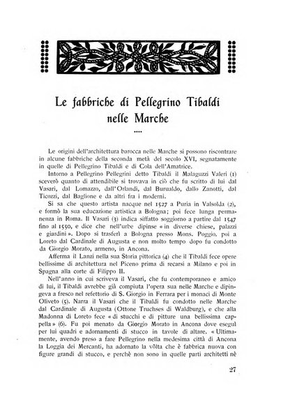 Rassegna marchigiana per le arti figurative, le bellezze naturali, la musica