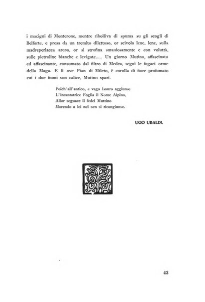 Rassegna marchigiana per le arti figurative, le bellezze naturali, la musica