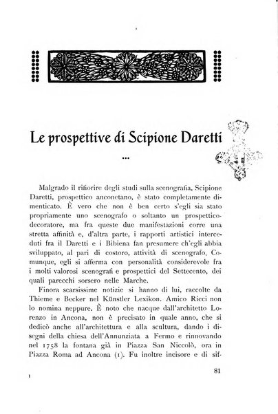 Rassegna marchigiana per le arti figurative, le bellezze naturali, la musica