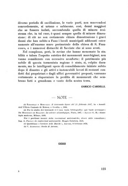 Rassegna marchigiana per le arti figurative, le bellezze naturali, la musica