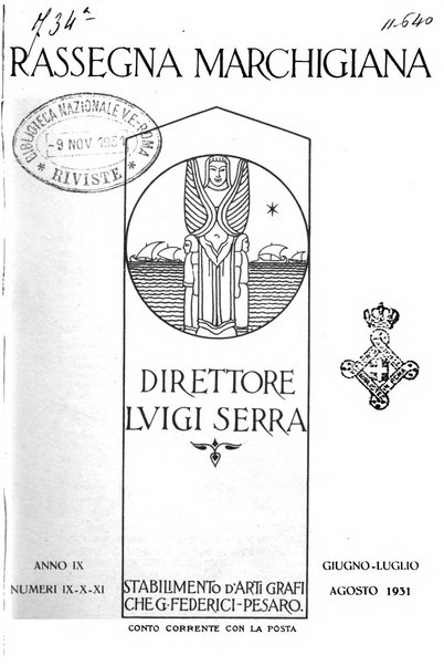 Rassegna marchigiana per le arti figurative, le bellezze naturali, la musica