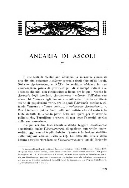 Rassegna marchigiana per le arti figurative, le bellezze naturali, la musica