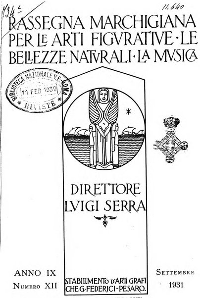 Rassegna marchigiana per le arti figurative, le bellezze naturali, la musica