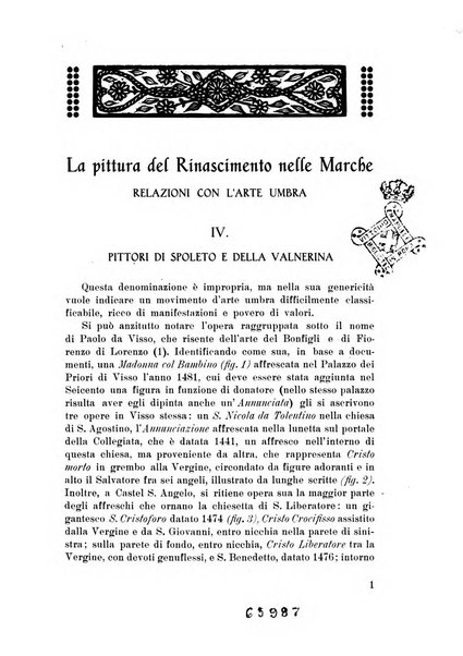 Rassegna marchigiana per le arti figurative, le bellezze naturali, la musica