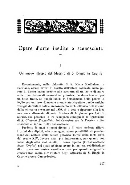 Rassegna marchigiana per le arti figurative, le bellezze naturali, la musica