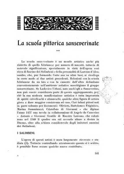 Rassegna marchigiana per le arti figurative, le bellezze naturali, la musica