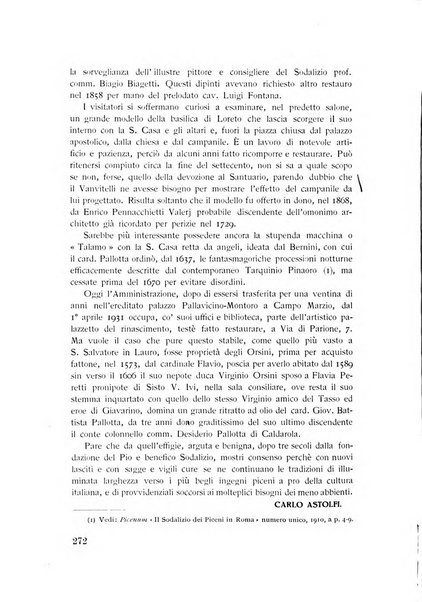 Rassegna marchigiana per le arti figurative, le bellezze naturali, la musica