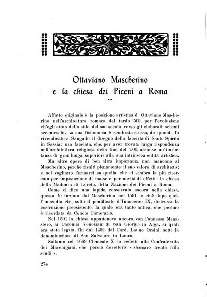 Rassegna marchigiana per le arti figurative, le bellezze naturali, la musica