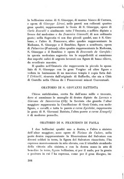 Rassegna marchigiana per le arti figurative, le bellezze naturali, la musica