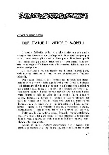 Rassegna marchigiana per le arti figurative, le bellezze naturali, la musica