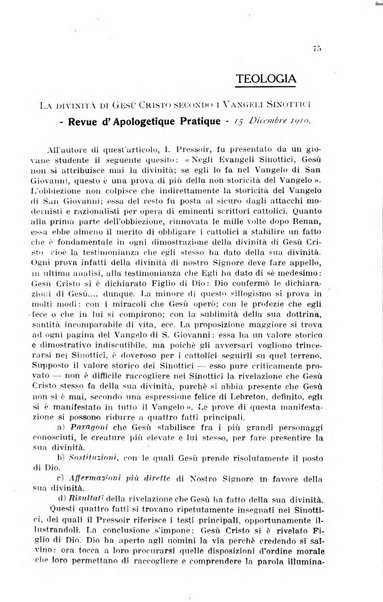 Rivista di apologia cristiana periodico mensile