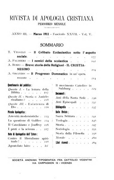 Rivista di apologia cristiana periodico mensile