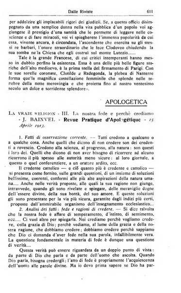 Rivista di apologia cristiana periodico mensile