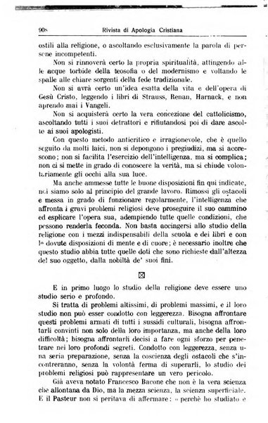 Rivista di apologia cristiana periodico mensile