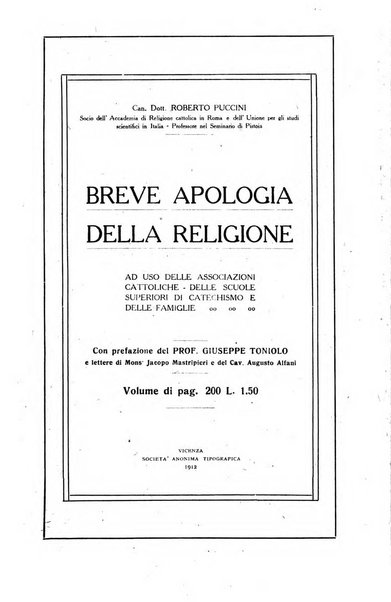 Rivista di apologia cristiana periodico mensile