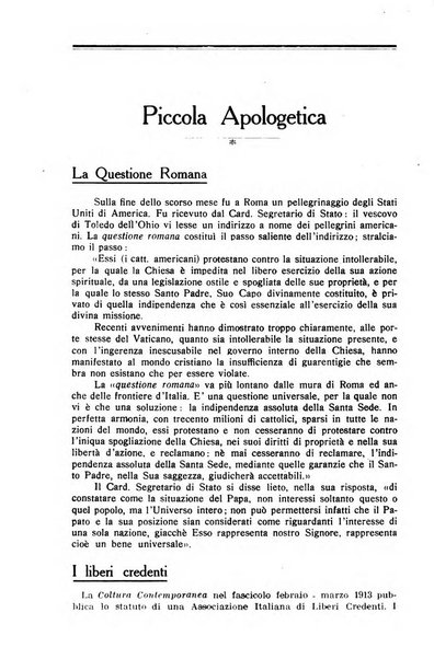 Rivista di apologia cristiana periodico mensile