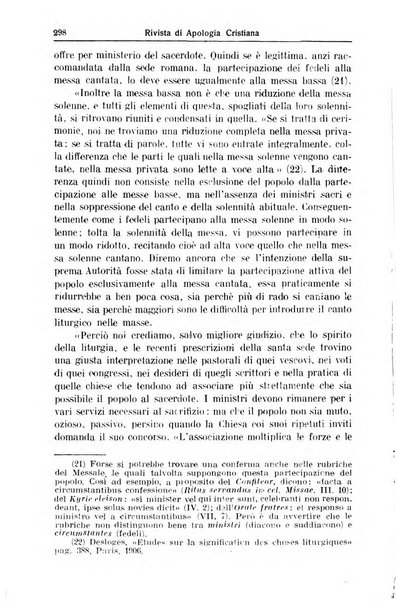 Rivista di apologia cristiana periodico mensile