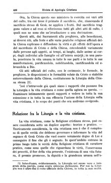 Rivista di apologia cristiana periodico mensile