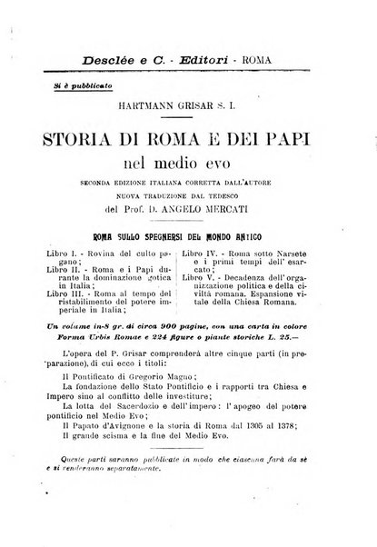 Rivista di scienze storiche pubblicazione mensile sotto gli auspici della società cattolica per gli studi scientifici