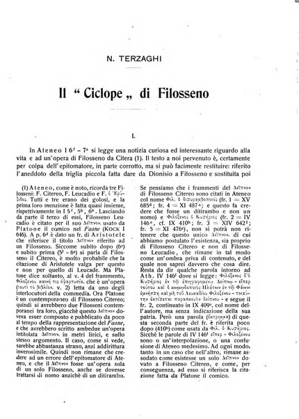 Rivista indo-greco-italica di filologia, lingua, antichità periodico trimestrale