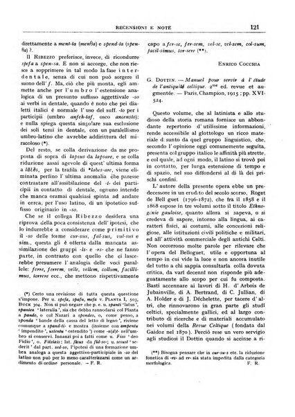 Rivista indo-greco-italica di filologia, lingua, antichità periodico trimestrale