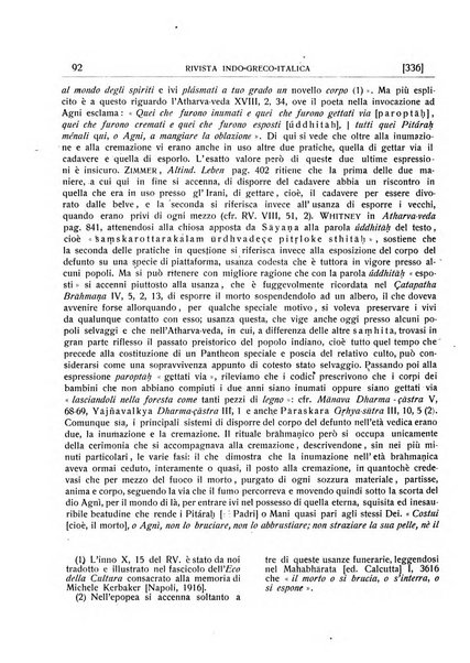 Rivista indo-greco-italica di filologia, lingua, antichità periodico trimestrale