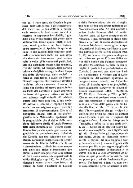 Rivista indo-greco-italica di filologia, lingua, antichità periodico trimestrale