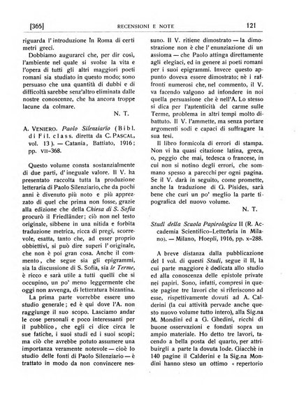 Rivista indo-greco-italica di filologia, lingua, antichità periodico trimestrale