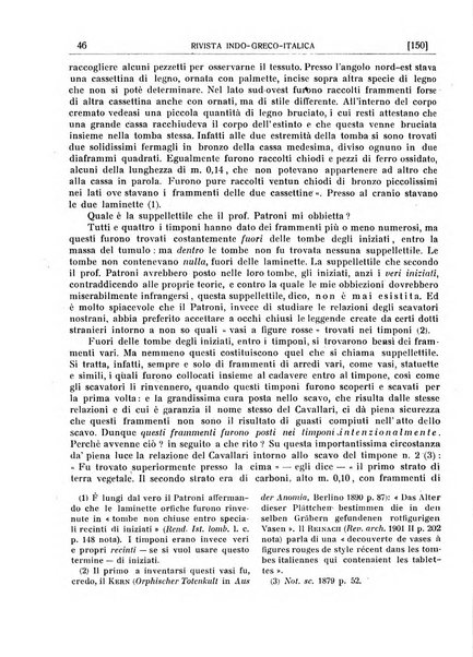 Rivista indo-greco-italica di filologia, lingua, antichità periodico trimestrale