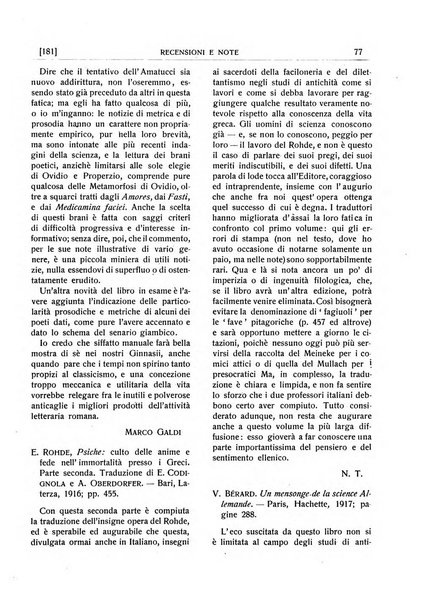 Rivista indo-greco-italica di filologia, lingua, antichità periodico trimestrale