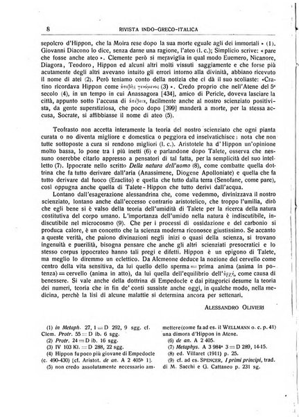 Rivista indo-greco-italica di filologia, lingua, antichità periodico trimestrale