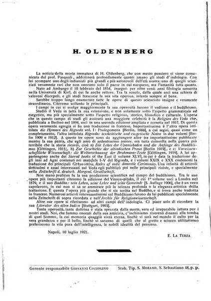 Rivista indo-greco-italica di filologia, lingua, antichità periodico trimestrale