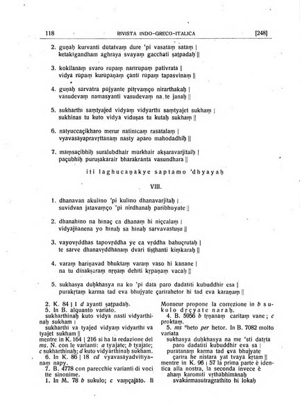 Rivista indo-greco-italica di filologia, lingua, antichità periodico trimestrale