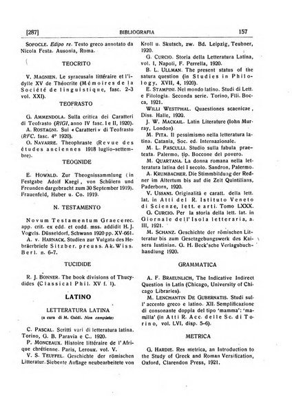 Rivista indo-greco-italica di filologia, lingua, antichità periodico trimestrale