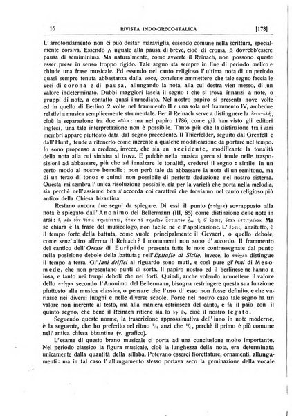 Rivista indo-greco-italica di filologia, lingua, antichità periodico trimestrale