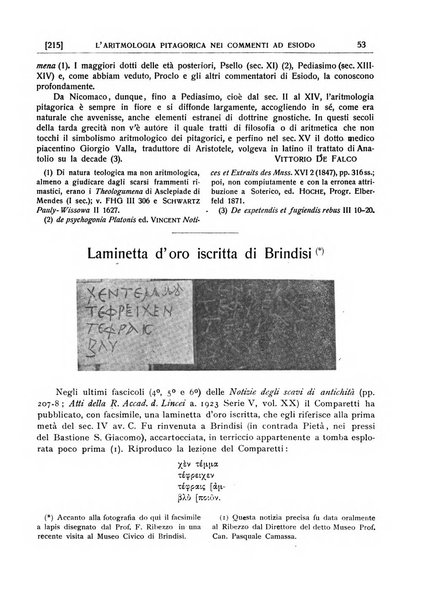 Rivista indo-greco-italica di filologia, lingua, antichità periodico trimestrale