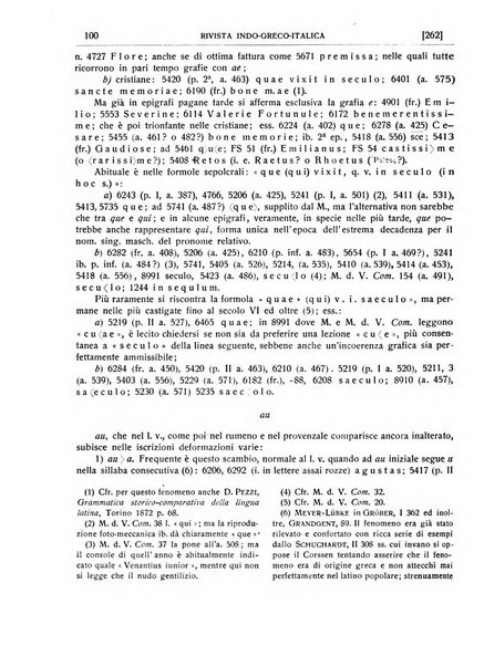 Rivista indo-greco-italica di filologia, lingua, antichità periodico trimestrale