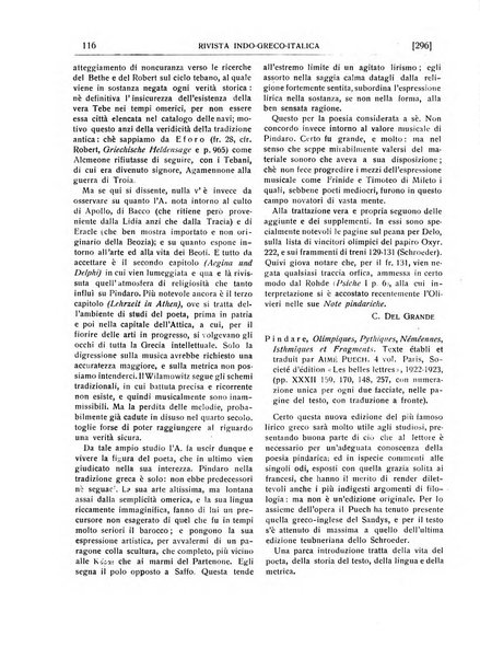 Rivista indo-greco-italica di filologia, lingua, antichità periodico trimestrale