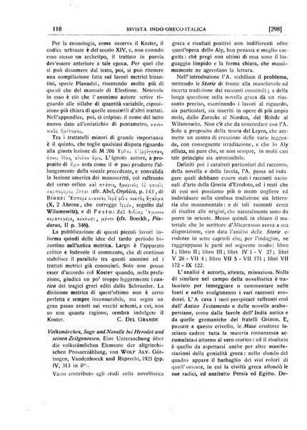 Rivista indo-greco-italica di filologia, lingua, antichità periodico trimestrale