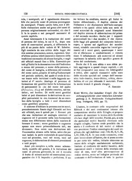 Rivista indo-greco-italica di filologia, lingua, antichità periodico trimestrale