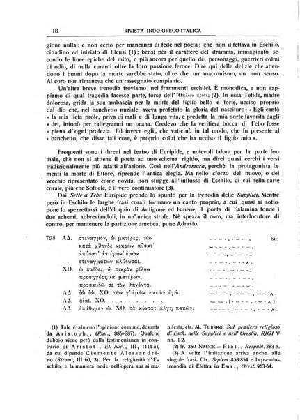 Rivista indo-greco-italica di filologia, lingua, antichità periodico trimestrale