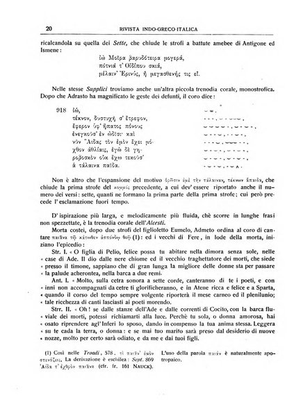 Rivista indo-greco-italica di filologia, lingua, antichità periodico trimestrale