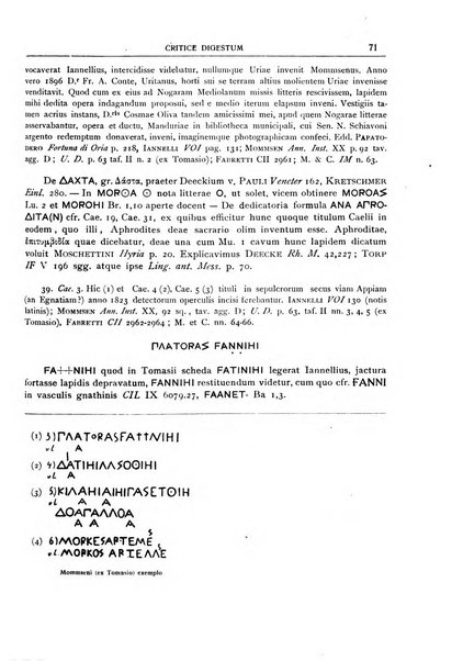 Rivista indo-greco-italica di filologia, lingua, antichità periodico trimestrale